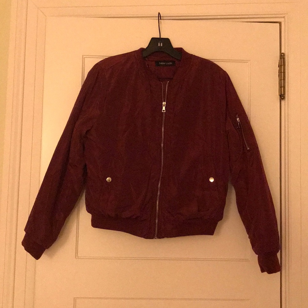 Red Bomber Jacket - Picture 3 of 4